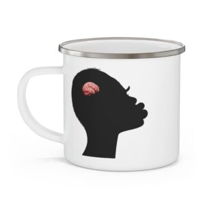 'Ashamed of Nothing, Offended by Everything' Enamel Camping Mug — Rustic Travel Coffee Cup