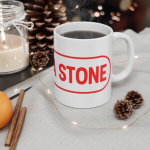 rosetta stone mug – retro red logo 11oz coffee cup